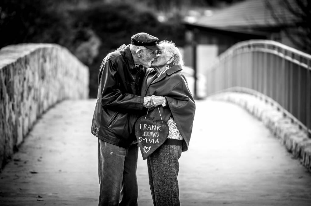 Frank Raymond, 88, and fiance Sylvia Martin, 93, describe their relationship as "heaven on earth". Photo: Karleen Minney