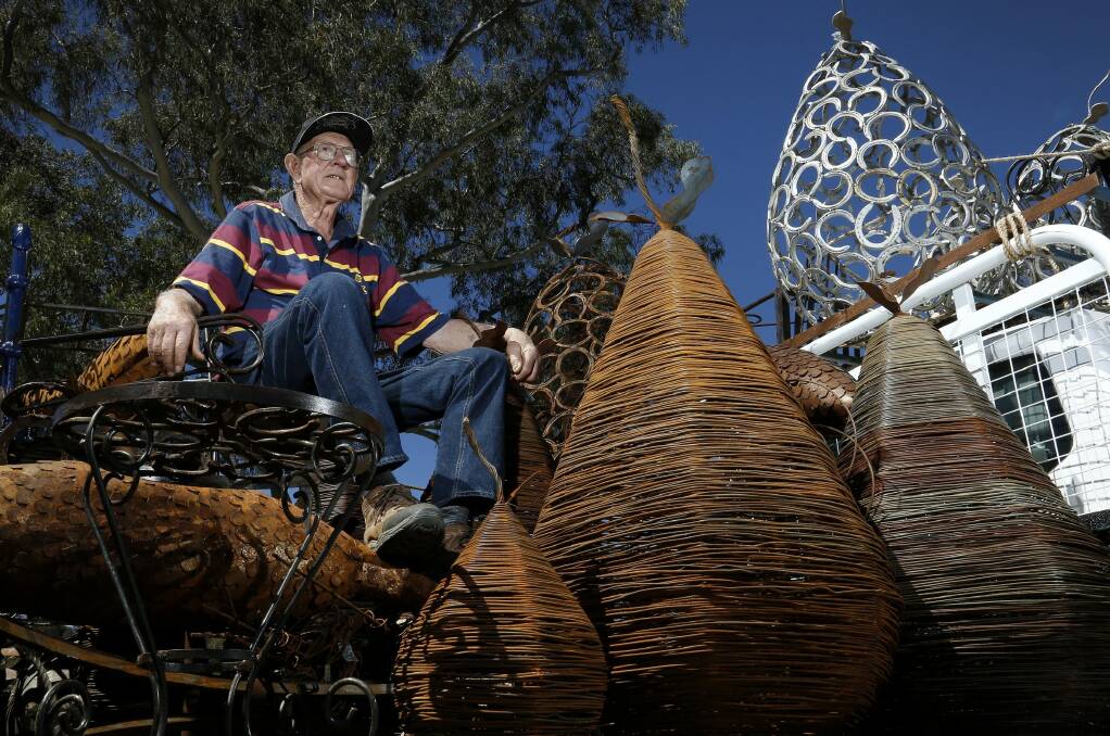 Des Carroll  during a visit to Canberra in 2012. Photo: Jeffrey Chan