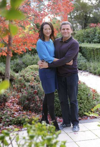 Gai Brodtmann, Member for Canberra and broadcaster husband, Chris Uhlmann, at their Yarralumla home.