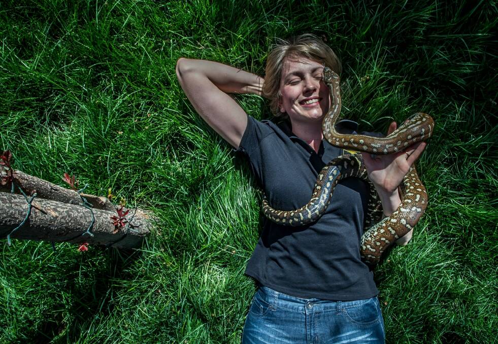 Herpetologist Emma Dunn warns that snake season has begun and people should be vigilant. Photo: Karleen Minney