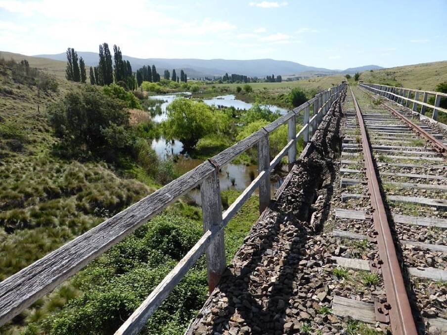 A local group is now pushing for the old railroad to be turned into a bike trail. Photo: Facebook/MonaroRailTrail