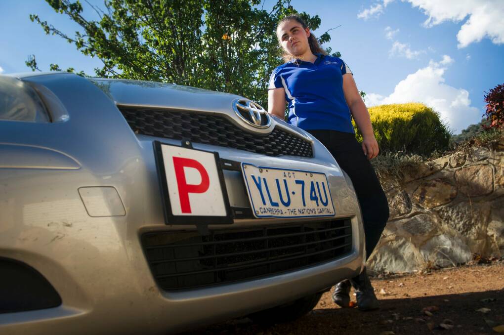 Stephanie used a driving company for a month before her driving test in order to get her licence. Photo: Elesa Kurtz