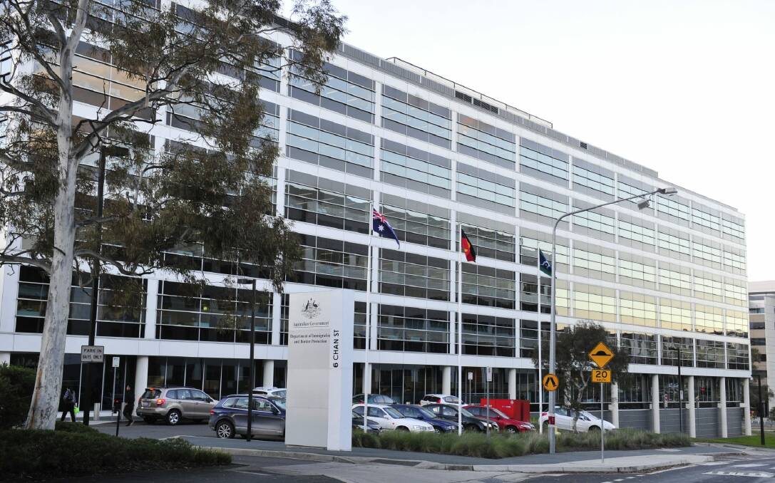 The Immigration and Border Protection building in Belconnen. Photo: Melissa Adams