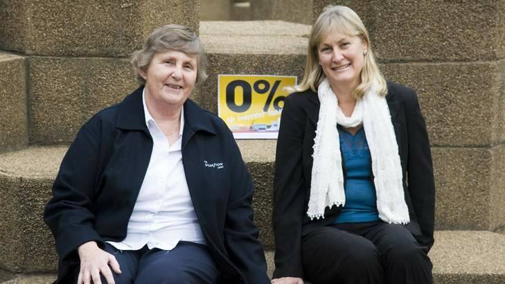 Salvation Army Captain Christine Gee and Care Inc director Carmel Franklin have been announced as the providers of a No Interest Loan Scheme that assists concession card holders and low to middle income families with cost of living pressures. Photo: Elesa Kurtz