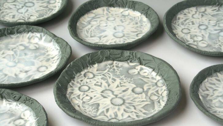 Ceramic works by Denise McDonald for <i>Stepping Up</i>. Photo: Supplied