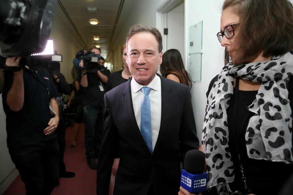 Environment Minister Greg Hunt was not involved in Unesco decision, his office says. Photo: Alex Ellinghausen