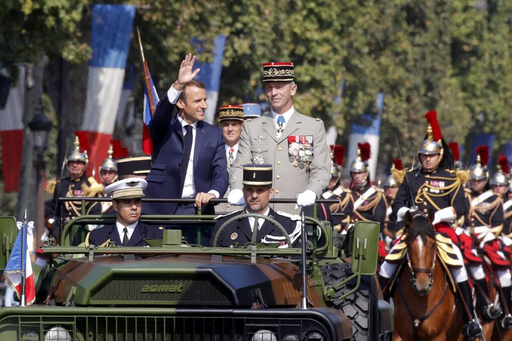 Emmanuel Macron: France's gaudiest president? Photo: Philippe Wojazer