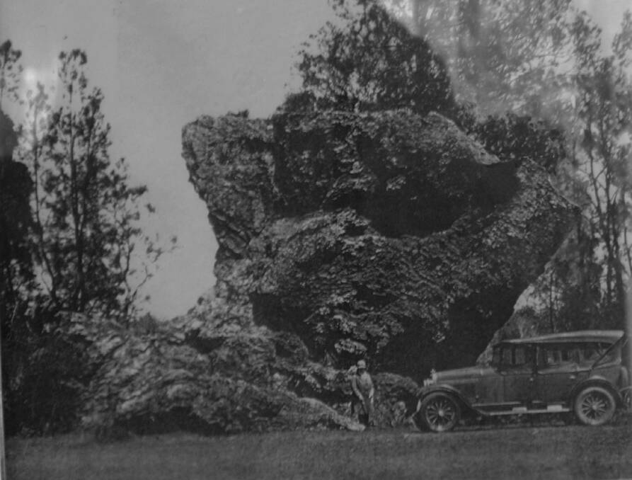 The Batemans Bay ''Hanging Rock'' circa 1930. Photo: Hanging Rock Motel