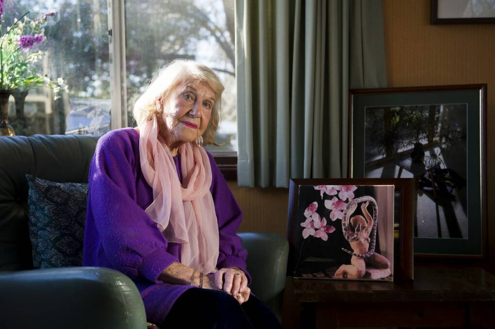 Rena McCawley is turning 100 on June 22. The Petrograd born artist will exhibit a collection of her photography in September at Canberra Artworks in Philip. Photo: Jay Cronan