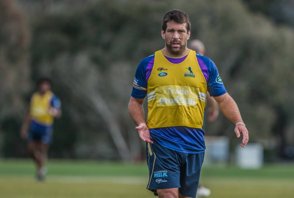 Chris Alcock will miss the Brumbies' game against the Chiefs on Saturday. Photo: Karleen Minney