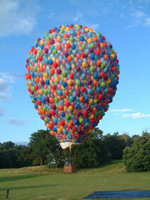 A hot air balloon inspired by the Disney movie Up is coming for the Canberra Balloon Spectacular. Photo: Supplied