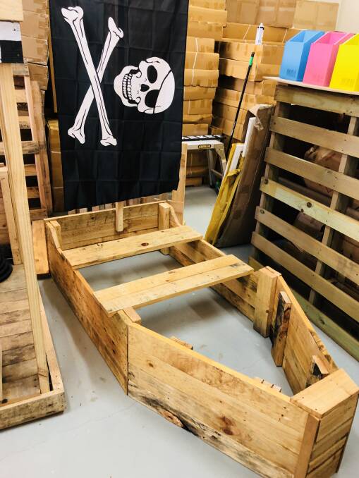 The pirate sandpit in the Raw Range. Photo: Supplied