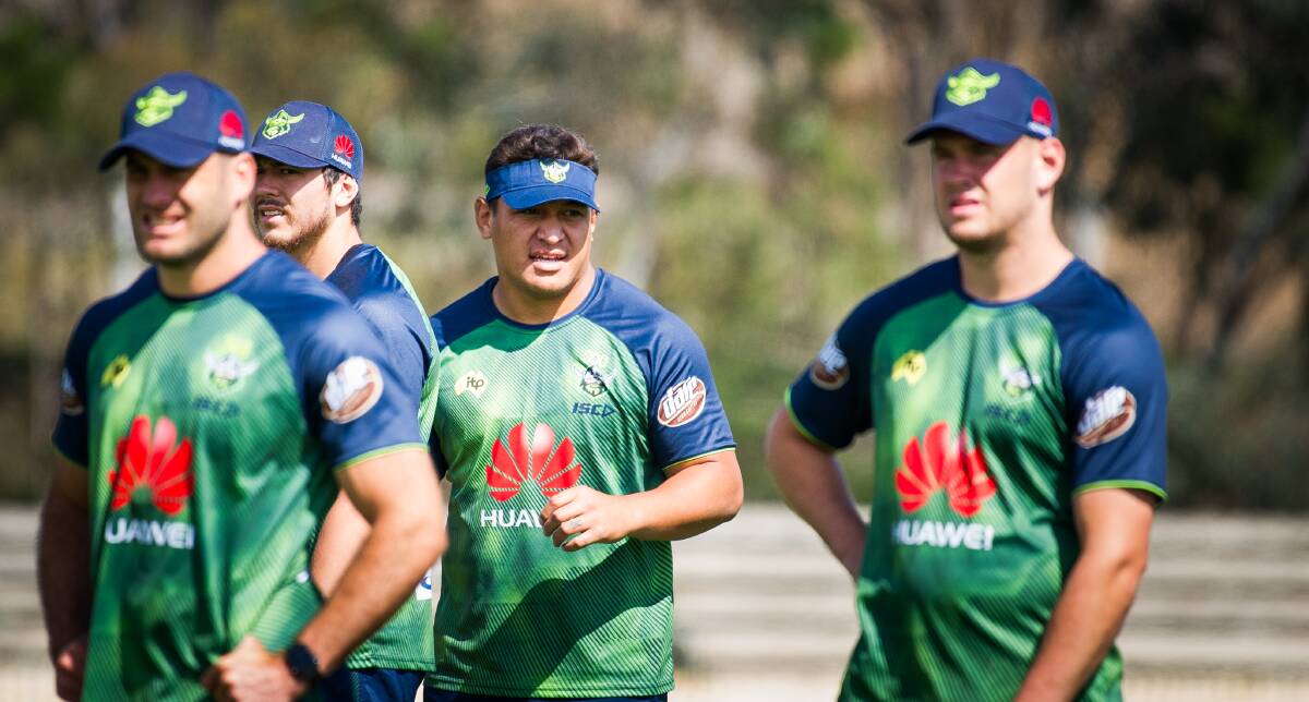 The Canberra Raiders have been slogging it out in the heat. Photo: Elesa Kurtz