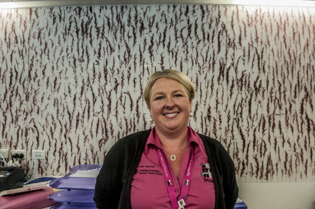 Kerryn Ernst, of Canberra, is a McGrath Breast Care Nurse. Photo: Karleen Minney