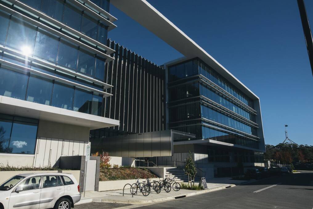 The shiny new Department of Finance building on Canberra Avenue. Photo: Rohan Thomson