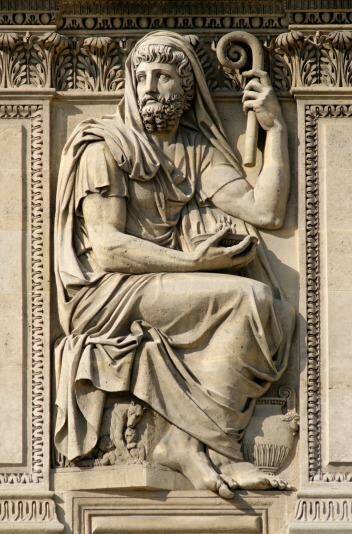 A relief of Herodotus by Jean-Guillaume Moitte (1806) in the Louvre, Paris. Photo: Supplied
