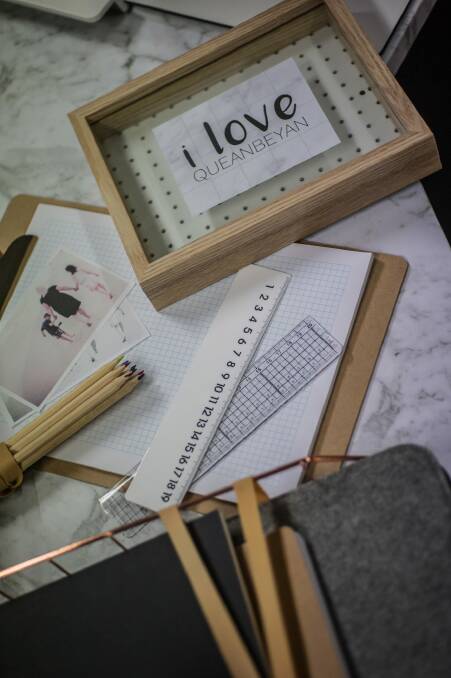A cheap frame and matching clipboard from Kmart provide inspiration and function. Photo: Karleen Minney