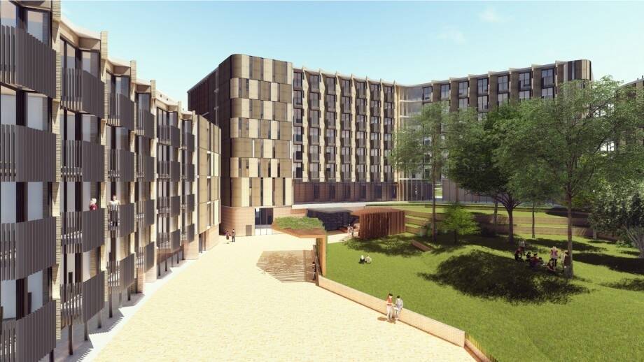 An artist's impression of what Bruce Hall could look like. Photo: Supplied