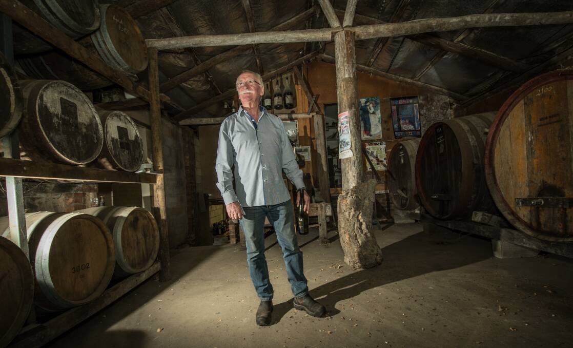 "I don’t think many other people would have persisted, but I had this faith": Ken Helm at his Murrumbateman winery. Photo: Karleen Minney