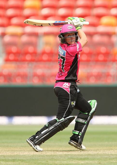 Alyssa Healy hit 479 runs in the WBBL for the Sydney Sixers and led the team in the grand final to win the championship title. Photo: Getty Images
