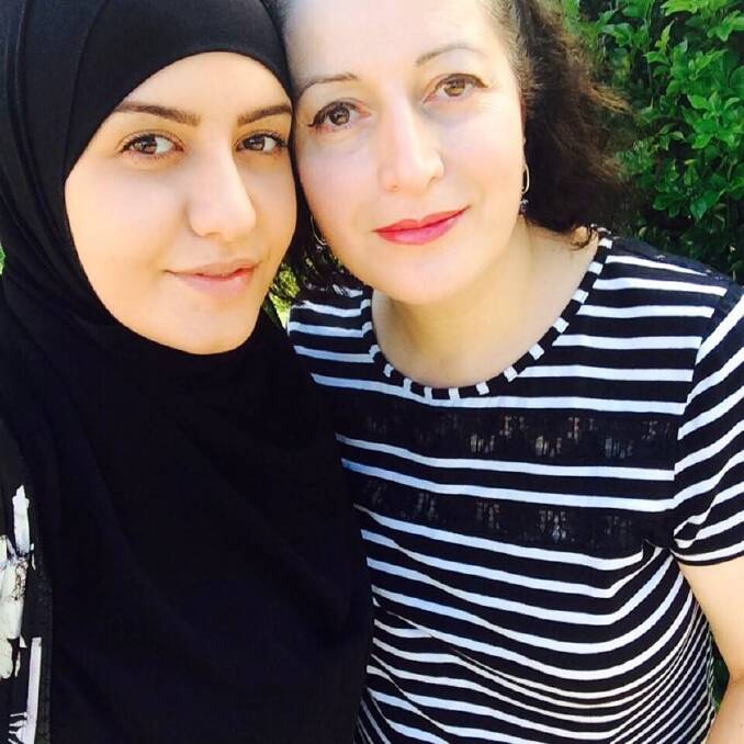 Ola with her mother, Salwa Haydar. Photo: Supplied