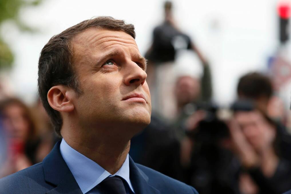 Centrist candidate Emmanuel Macron has pinned his hopes on modest reforms. Photo: Francois Mori