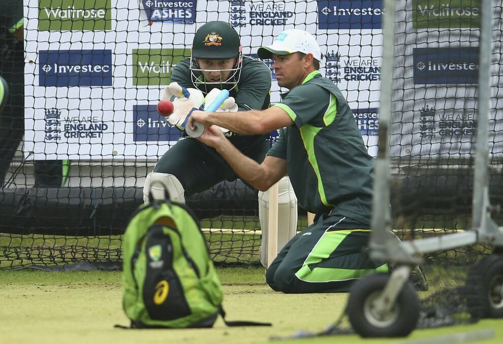 Peter Nevill keeps his eye on the ball at an Ashes training session Photo: Getty Images
