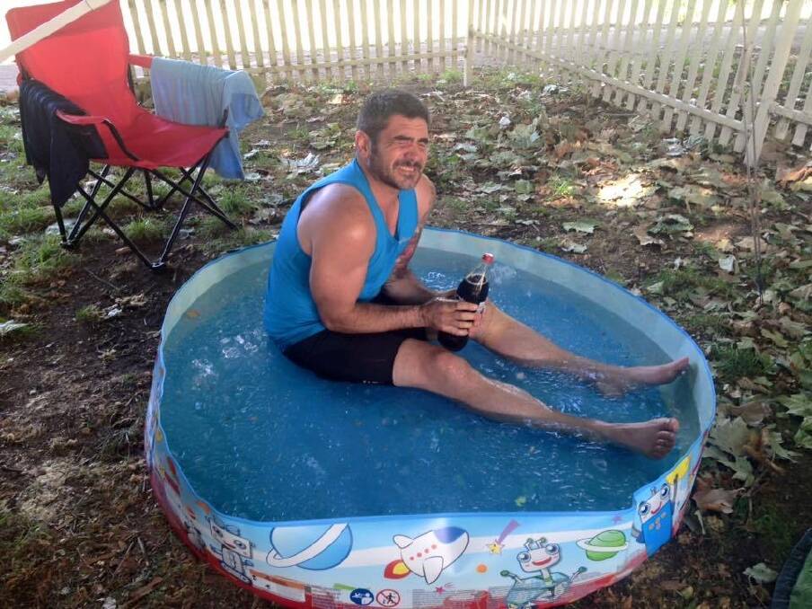 Ryan Sandeman ended up having an ice bucket bath regardless of his marathon effort.  Photo: Facebook