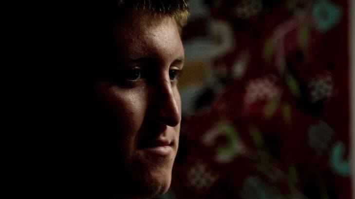 Menslink volunteer Connor Lore, speaking out in relation to depression and anxiety in young men. Photo: Jay Cronan
