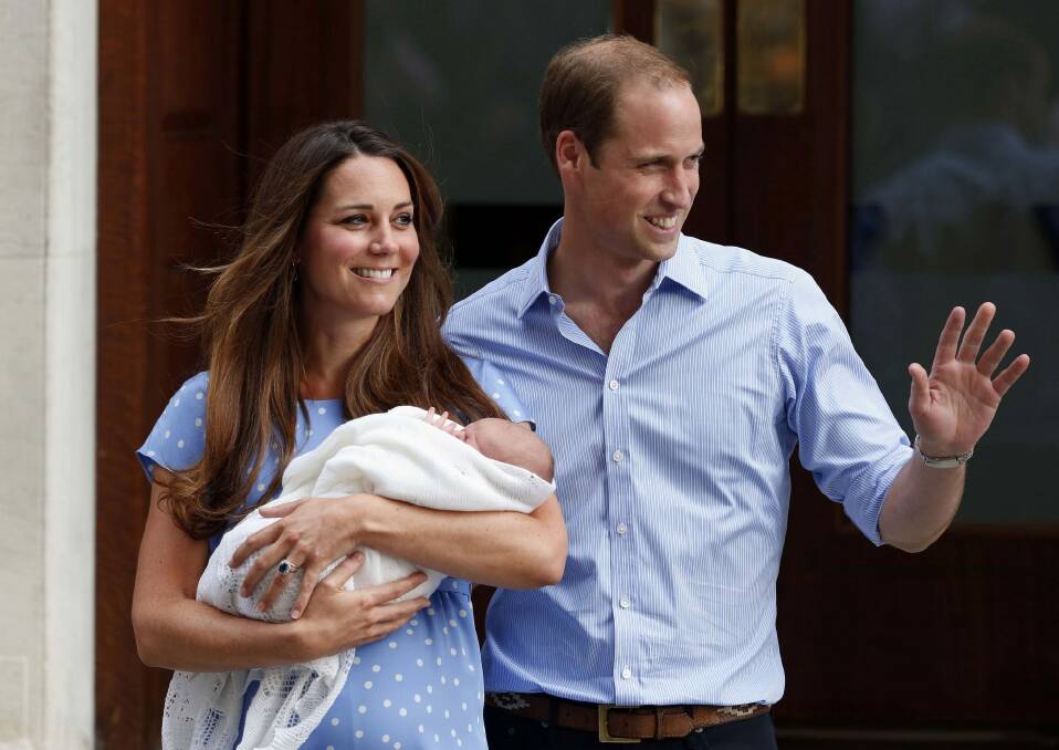 The Duke and Duchess of Cambridge, as well as Prince George, are awaiting the arrival of their second child which is almost a week overdue. Photo: AP