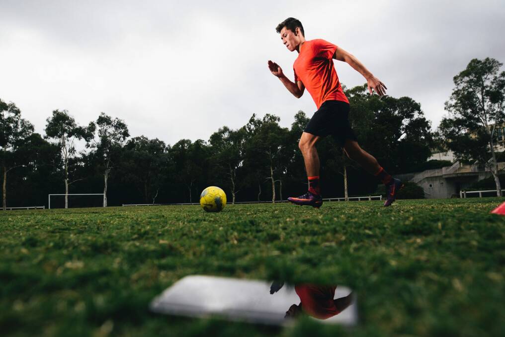 Founder of soccer training website Train Effective, Nick Humphries, wants to hit one million paid subscribers by 2020. Photo: Rohan Thomson