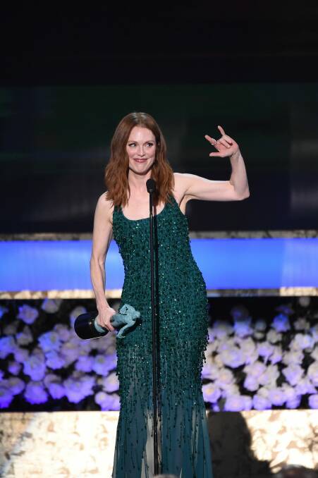 Flipped off: Actor Julieanne Moore led the charge by refusing to take part in E!'s Mani Cam at the SAG Awards.