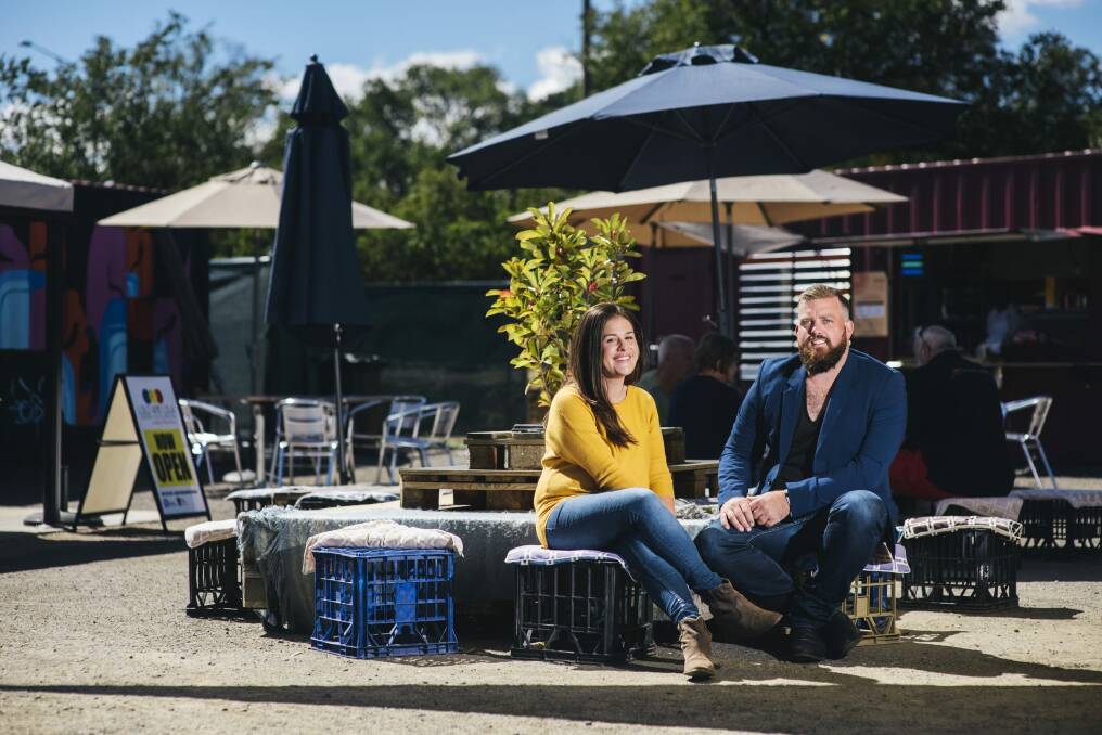 Ashleigh Gleeson and Craig Ebeling will launch the Westside Village Markets on April 10. Photo: Rohan Thomson