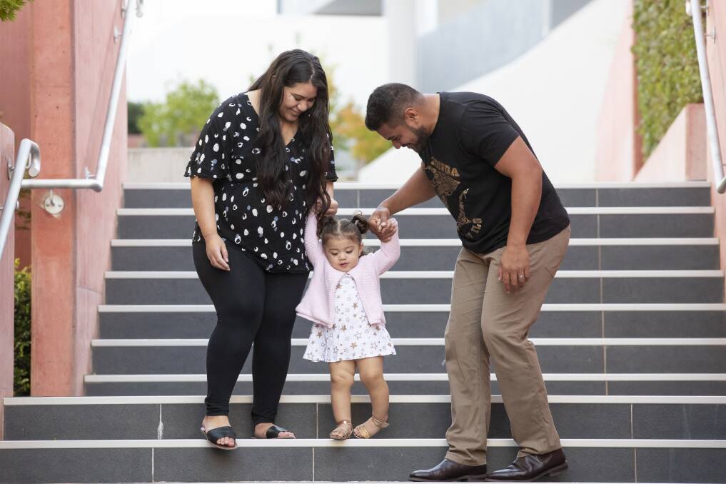 Vunipola Fifita drove back and forth to Sydney for four months to visit Elenoa and Lute. Photo: Sitthixay Ditthavong