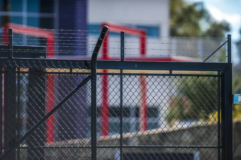 Former Bimberi detainees described how they would get drugs delivered inside tennis balls that were thrown over the fence. Photo: Karleen Minney