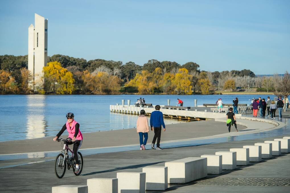 Changing face of Canberra: Lake Burley Griffin could be part of a new central electorate. Photo: Sitthixay Ditthavong