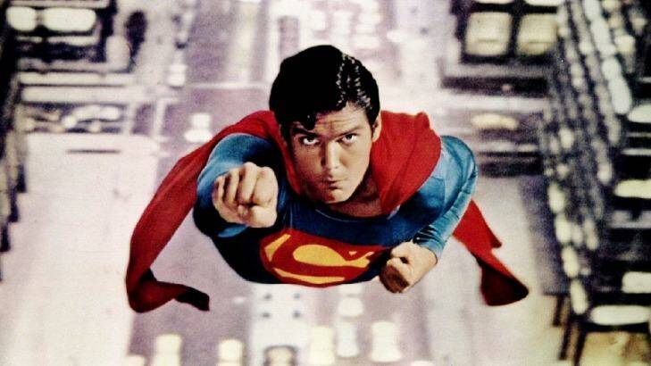 Christopher Reeve as Superman. Photo: supplied