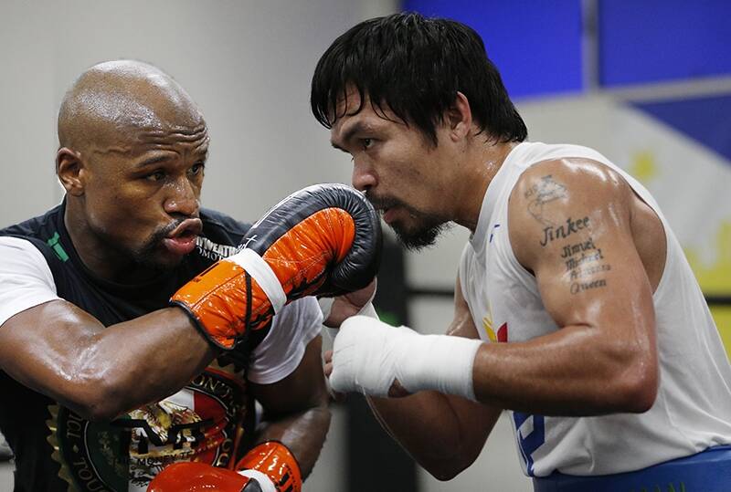 Mayweather is scheduled to face Manny Pacquiao in a welterweight boxing match in Las Vegas on May 2. Photo: Fairfax