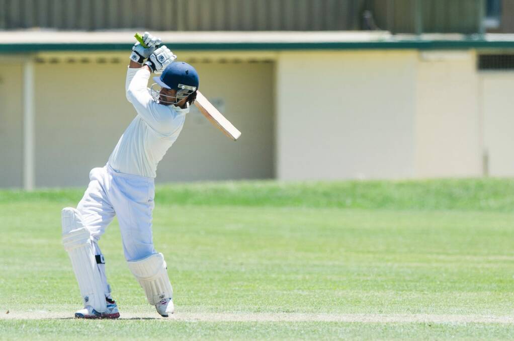 North Canberra Gungahlin batsman Jason Kila in action. Photo: Jay Cronan