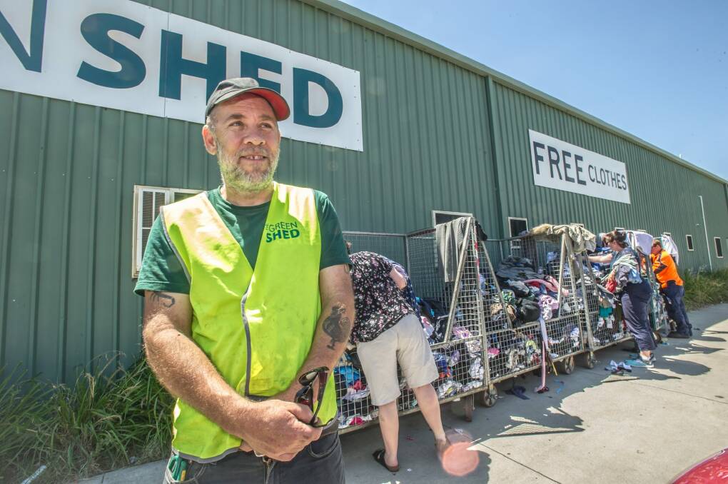 Almost six tonnes of clothing were dumped over the weekend at just one of the Green Shed's drop-off points in Mitchell. Photo: karleen minney