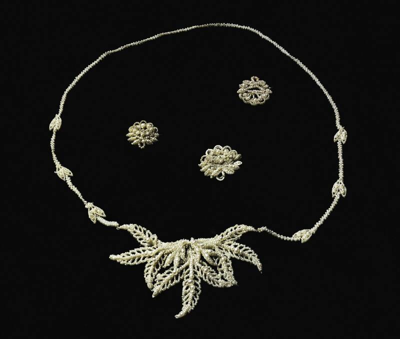 Janet Templeton's husband bought her this pearl necklace and matching brooches, about 1826.
 Photo: Dean McNicoll