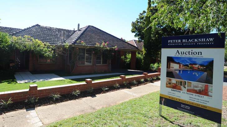 Property values rise ... Canberra house prices are closing on Sydney's. Photo: Richard Briggs