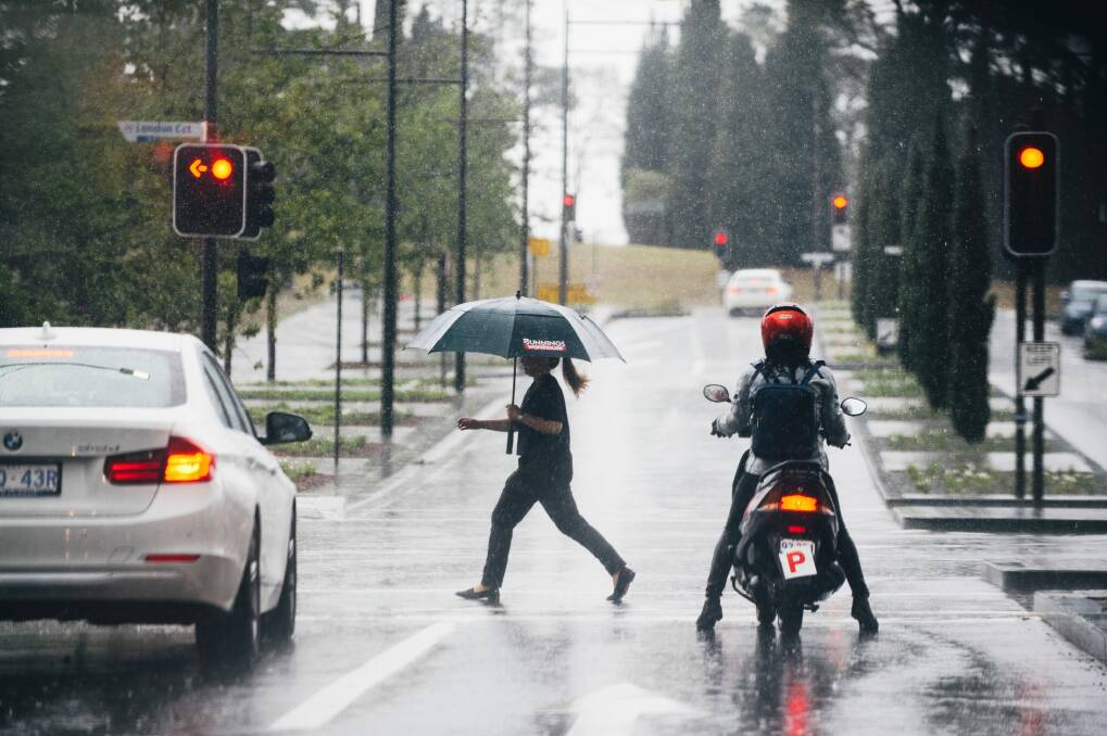 Canberra is forecast to cop a soaking on Monday. Photo: Rohan Thomson