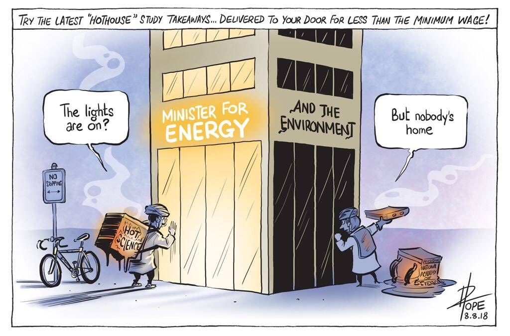 The Canberra Times editorial cartoon for Wednesday, August 8, 2018. Photo: David Pope