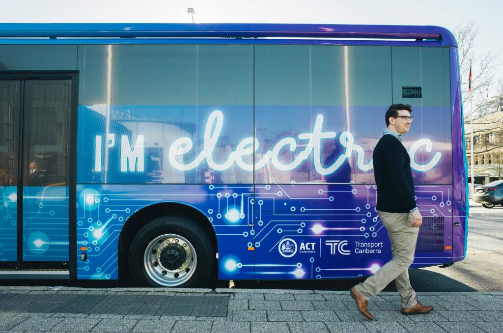 You can't miss the ACT's new electric and hybrid buses.  Photo: Rohan Thomson