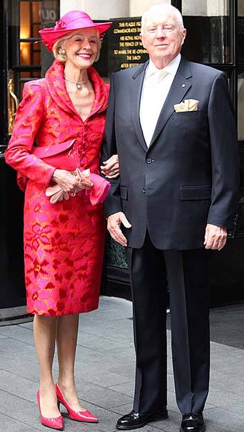 Quentin Bryce with her husband Michael. Photo: AAP/Australian Government House