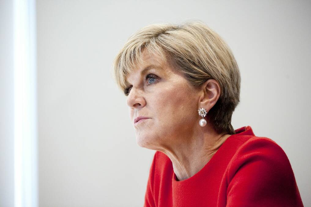 Foreign Minister Julie Bishop. Photo: Bloomberg
