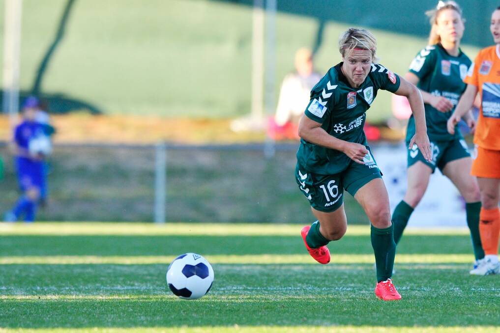 Lori Lindsey will be hoping Sunday's match against Perth Glory isn't her last. Photo: Jeffrey Chan
