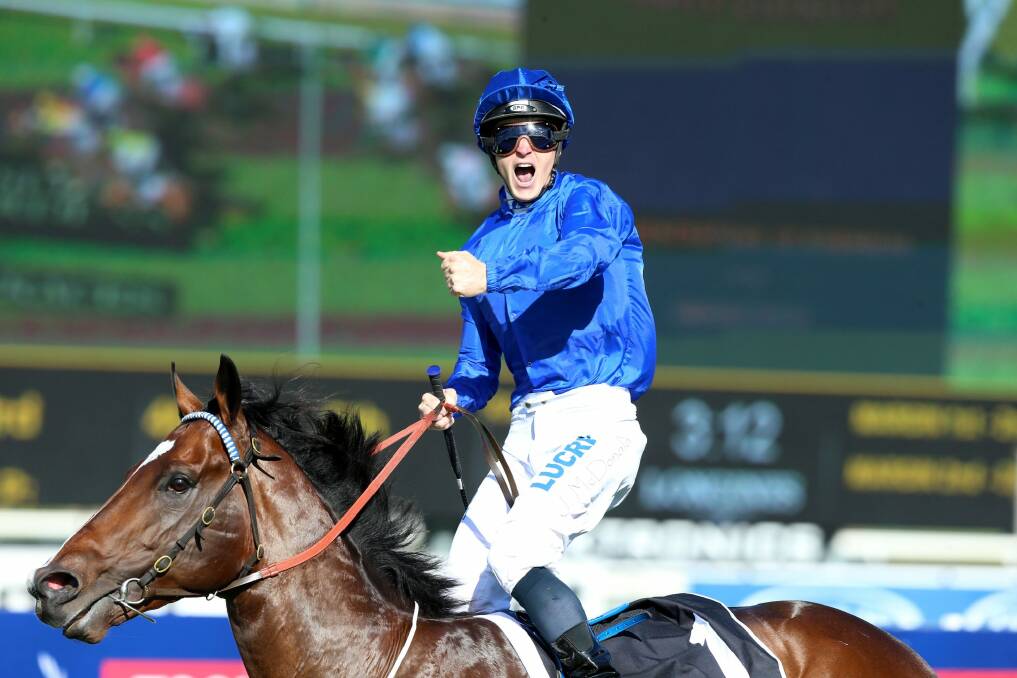 Heading for the Coolmore: James McDonald pilots Astern to his win in the Golden Rose. Photo: bradleyphotos.com.au