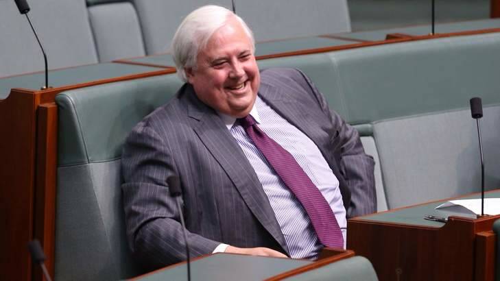 Clive Palmer has refused to apologise for linking the paid parental leave scheme with Tony Abbott's chief-of-staff Peta Credlin. Photo: Andrew Meares